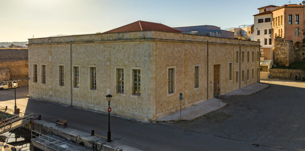 Mikis Theodorakis Theatre on the waterfront in Chania